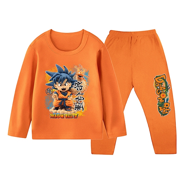 Baju Tidur Piyama Gambar Dragon Ball Stelan Panjang Anak Laki Laki Usia 1-10thun KS-680