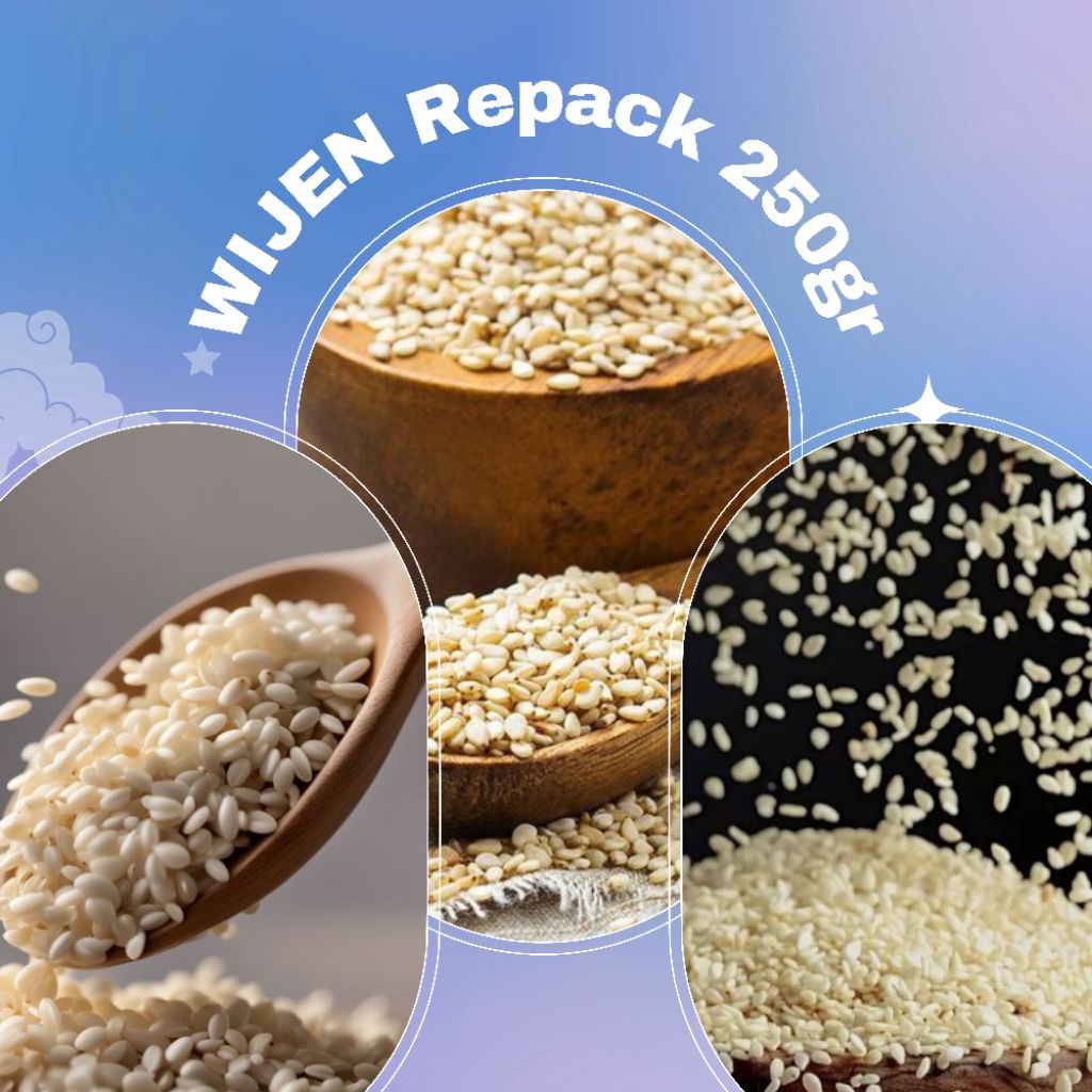 

Wijen Putih Repack 250gr