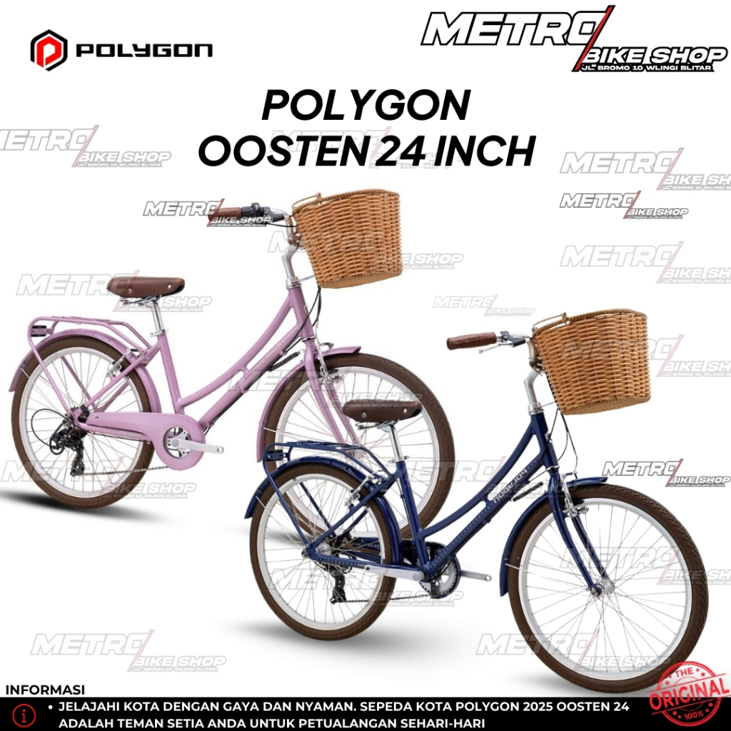 Polygon Oosten 24 inch City Bike Sepeda keranjang premium Oosten 24" not claire