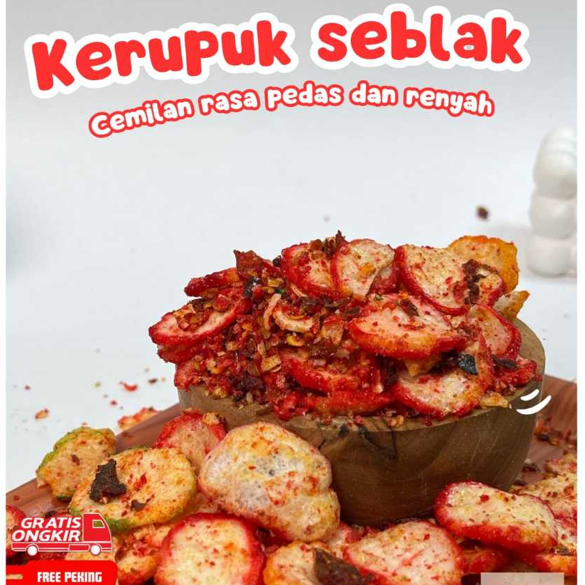 

Kerupuk Seblak ViralSnack kekinian Pedas Gurih RenyahCemilan Enak 250gr 500gr