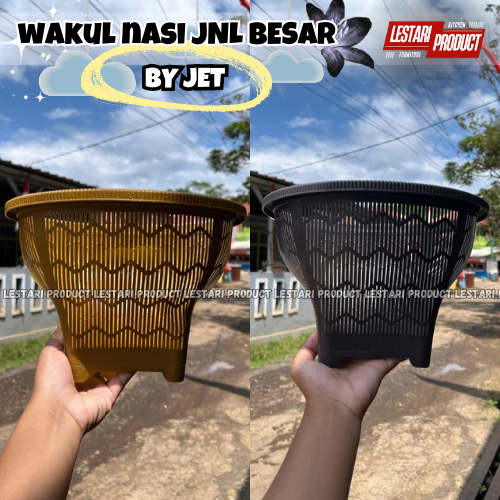 ( 6 PCS ) WAKUL BOBOKO NASI JET JNL BESAR | BAKUL NASI | BAKUL PLASTIK | WAKUL NASI | WAKUL PLASTIK 