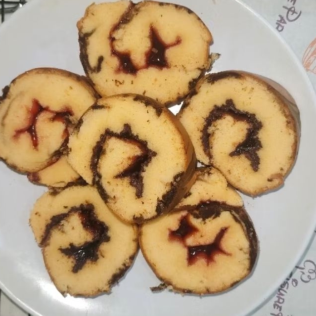 

Bolu Gulung / Rollcake Vanilla / Bolu Gulung Coklat