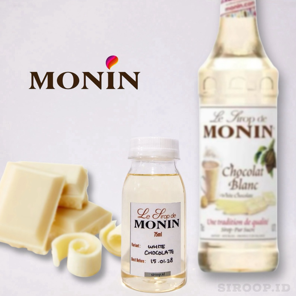 

Monin White Chocolate Flavour Syrup Repack 30ml 75ml 100ml