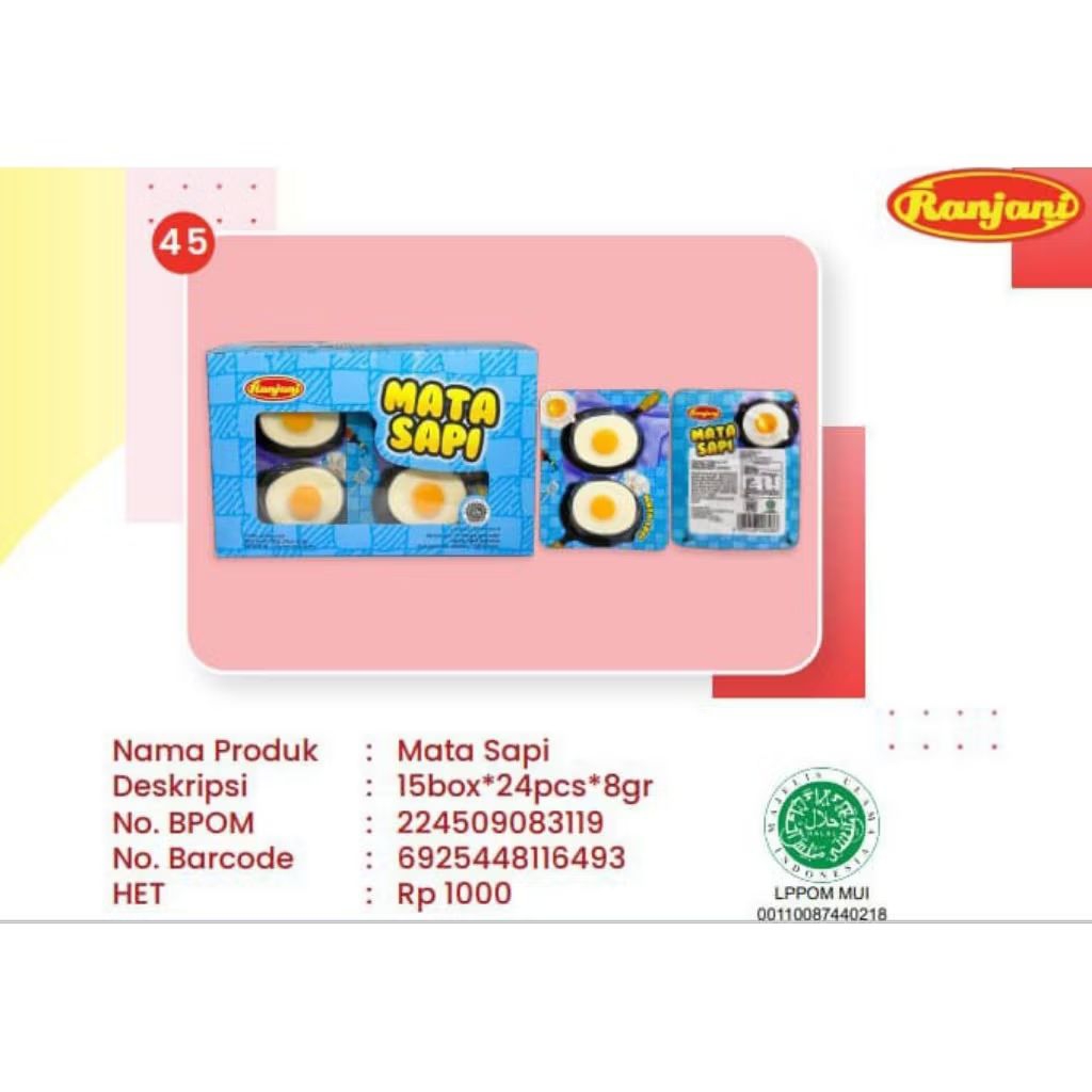

MATA SAPI /Produk Ranjani/ Permen Lunak/Jajanan sehat