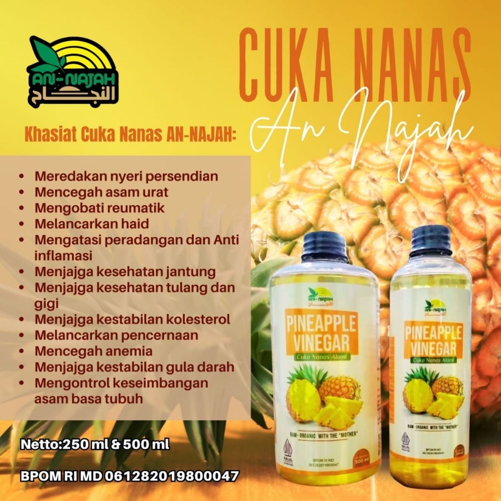 

Cuka nanas premium AN-NAJAH pineapple vinegar 500ml