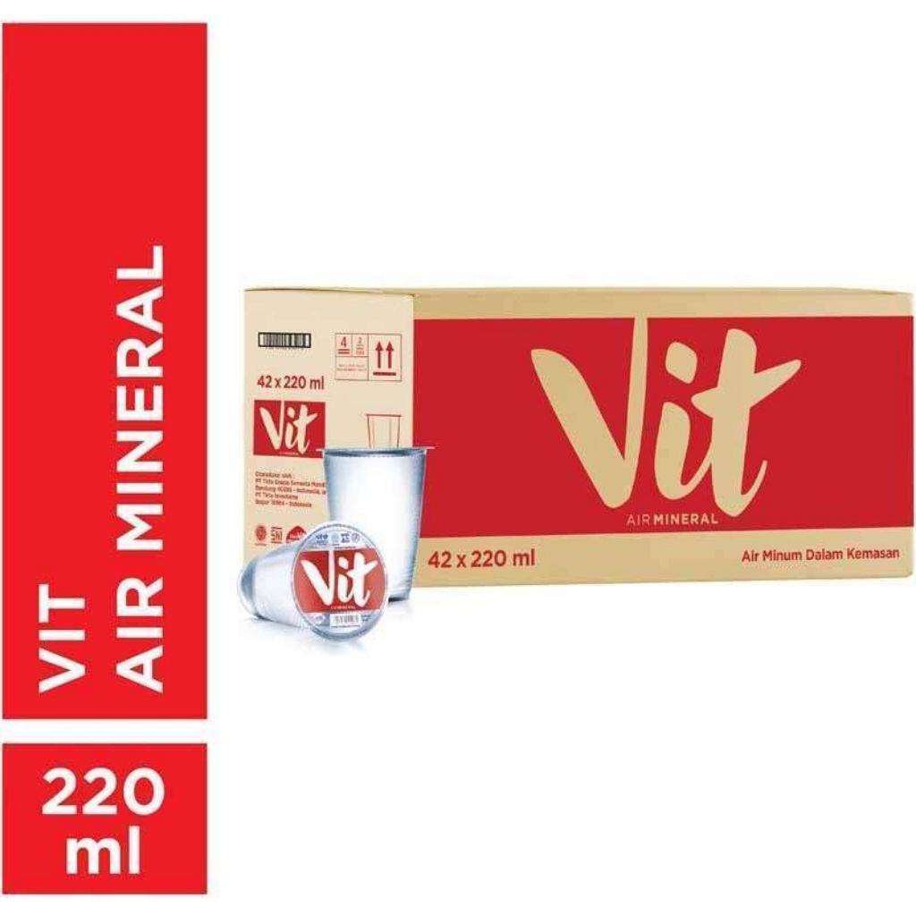 

Vit Gelas 220 ML Air Mineral 1 Dus isi 48 Pcs
