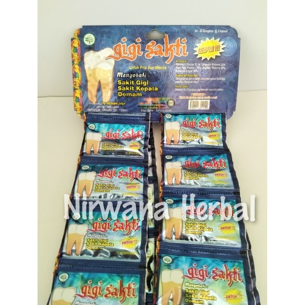 

(COD) Herbal kapsul GIGI SAKTI Original