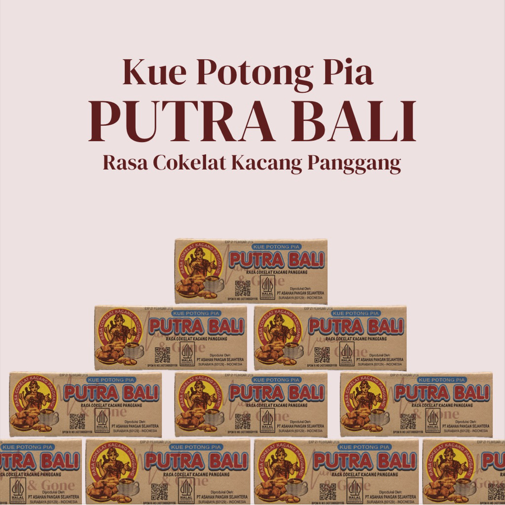 

Kue Potong Pia Putra Bali - Rasa Cokelat Kacang Panggang (1 Dus)