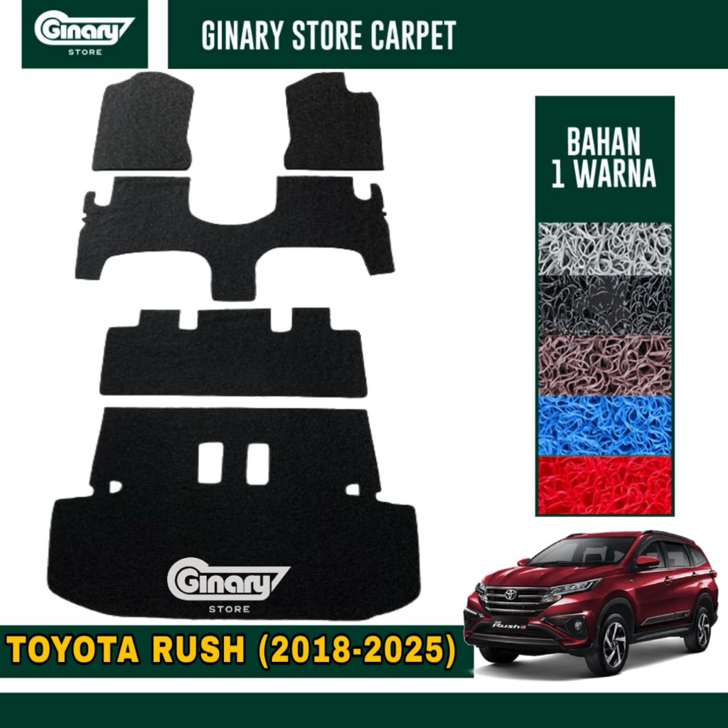 Karpet Mobil Mie Toyota RUSH 2018-2025 / Karpet Mie Mobil Toyota RUSH 2018-2025