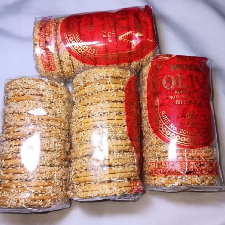 

Roti Mari Wijen Caramel Oliv 1 Pack 10 Pcs Enak Murah!!!!