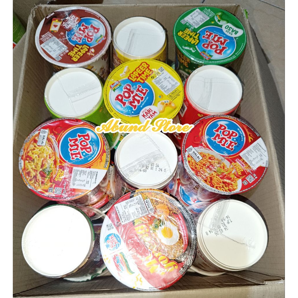 Pop Mie Lapeer Time 1 Dus 24 Pcs Pop Mie Besar Kuah Boleh Mix