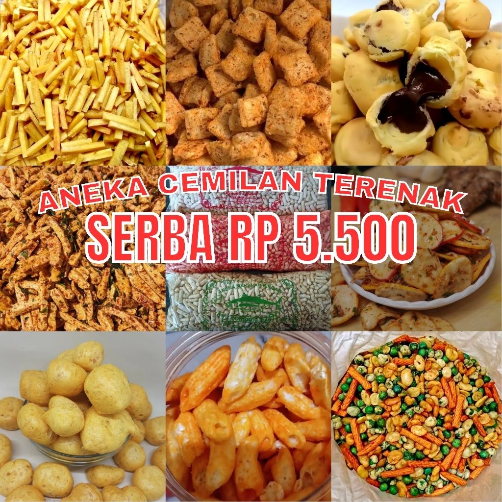 

Snack serba serbi 5500 murah / cemilan murah / Snack grosir murah