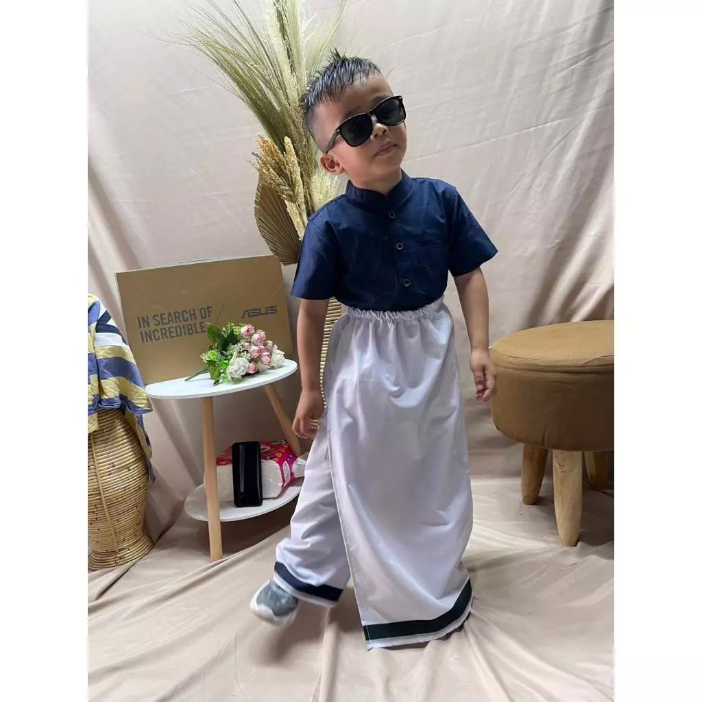 Sarung Celana Anak Saphire | Sarung Instan Anak Polos Premium Dutatex