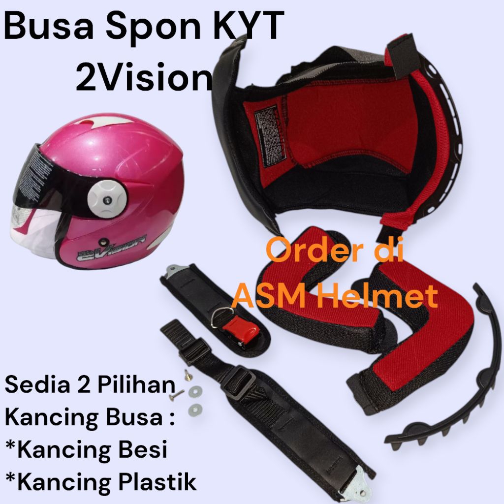 Busa Spon Helm KYT 2 Vision Busa Fullset Daleman Helm KYT 2vision