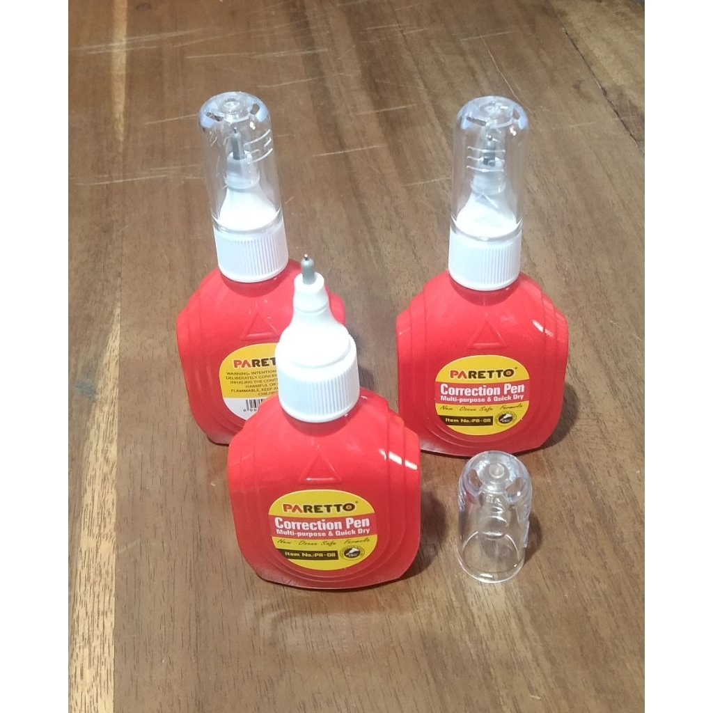 

1pak 12pcs Paretto Tipe-X cair ujung besi correction stationery
