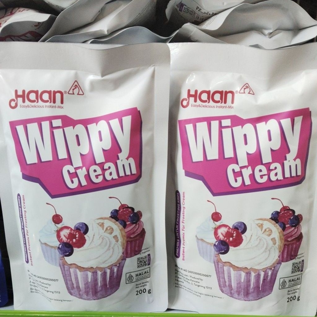 

HAAN Wippy cream premiks untuk frosting krim 200gr