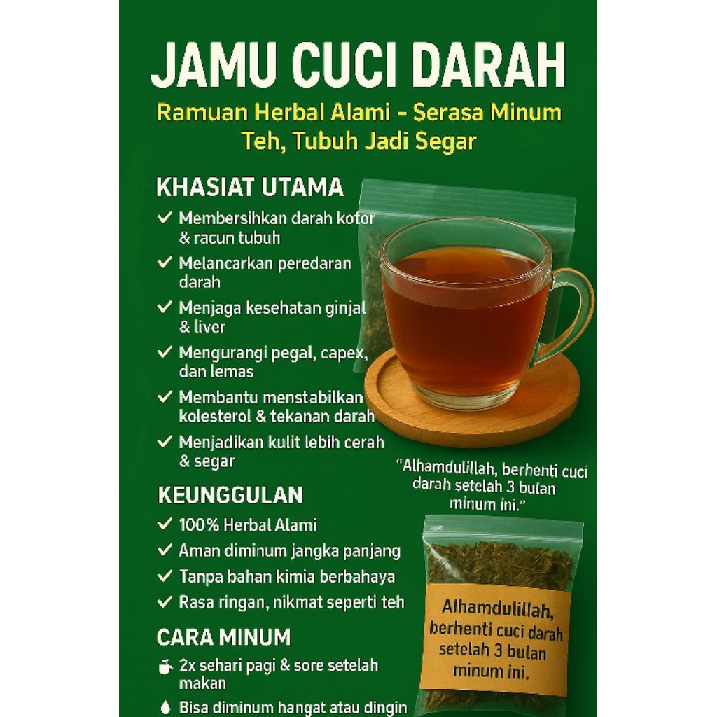 

Herbastia herbal/jamu/ramuan gagal ginjal dan cuci darah
