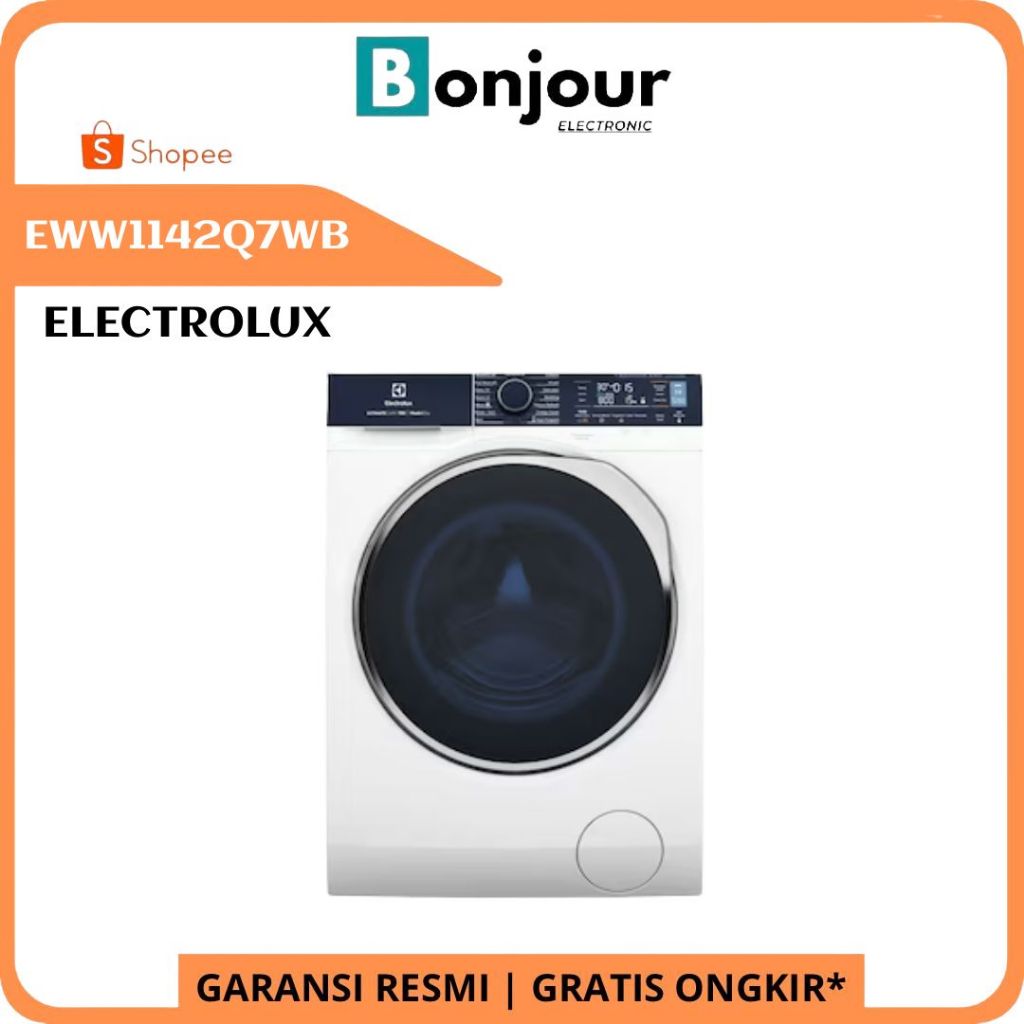 Mesin Cuci Electrolux EWW1142Q7WB 11/7 Kg Wash and Dryer 100% Kering