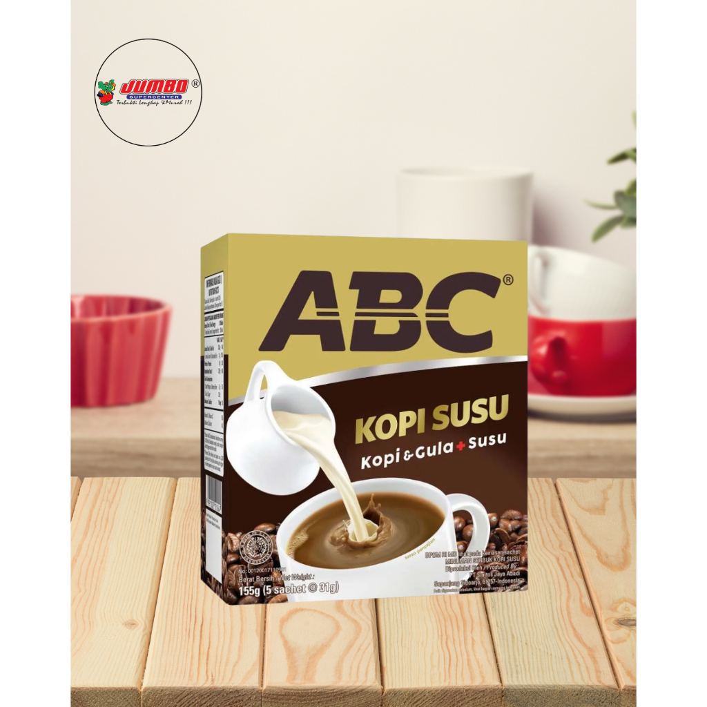 

ABC Kopi Susu Box Isi 5s 31gr/Kopi Susu/Kopi Bubuk/Minuman Kemasan