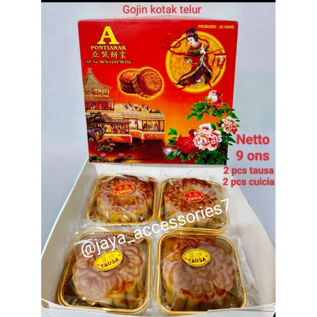 

Kue bulan/Mooncake (Nonhalal) isi kuning telur asin - isi 4pcs