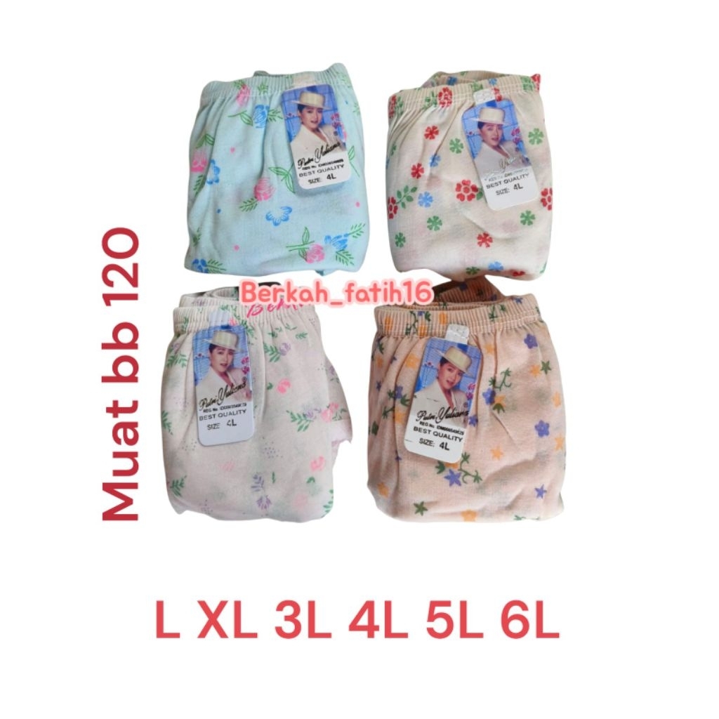 GROSIR CELANA DALAM lusinan motif bunga/celana dalam wanita katun motif bunga