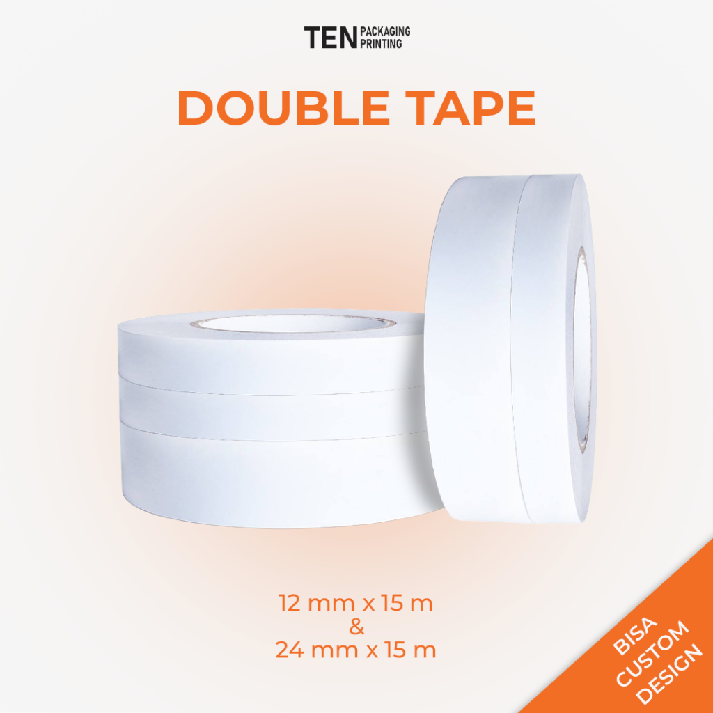 

Double Tape 12mm x 15m 24mm x 15m / Perekat Isolasi Dua Sisi