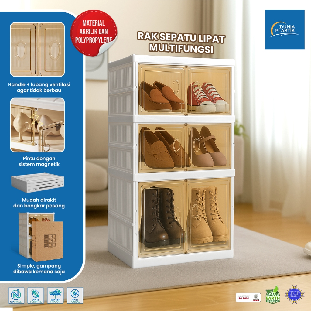 Rak Sepatu/ Rak Sepatu Plastik / Tempat Sepatu/  Rak Tas/ Lemari Tas/ Rak Buku NTB Dunia Plastik
