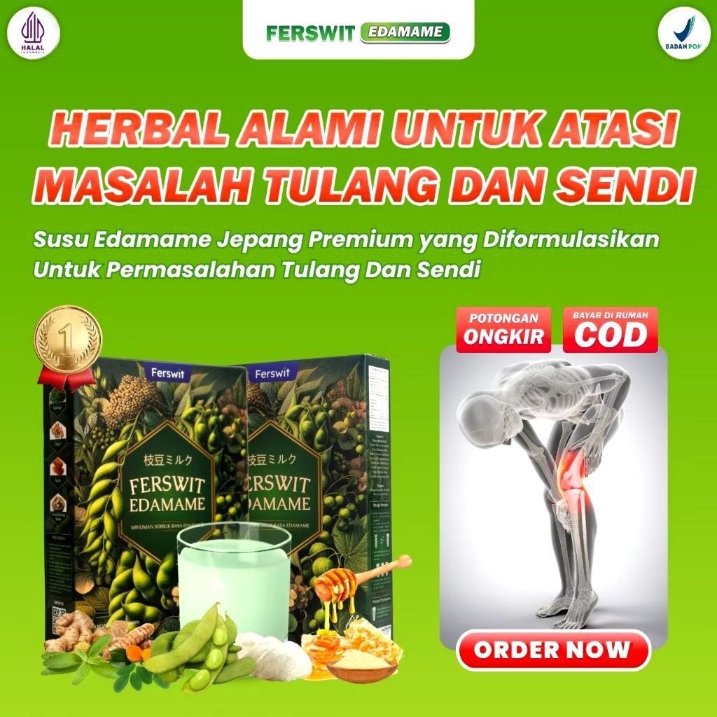 

[PROMO] Ferswit Susu Bubuk Edamame Jepang Asli Solusi Asam Urat Kolesterol Nyeri Sendi Kebas Kesemutan