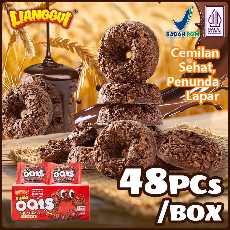 

Buy24Get24 Lianggui Oat Chocolate Ring Cemilan Enak Anak Snack Halal Praktis Kantor/Keluarga