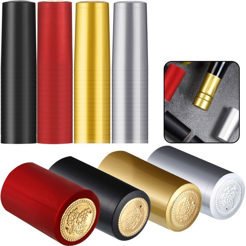 100Pcs Pvc Shrink Film Wine Bottle Segel Heat Shrink Wrap Segel Botol Wine -