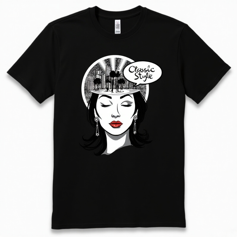 T shirt oversize Pola potret Kaos Wanita Lengan Pendek| Baju Oversize Wanita | Kaos