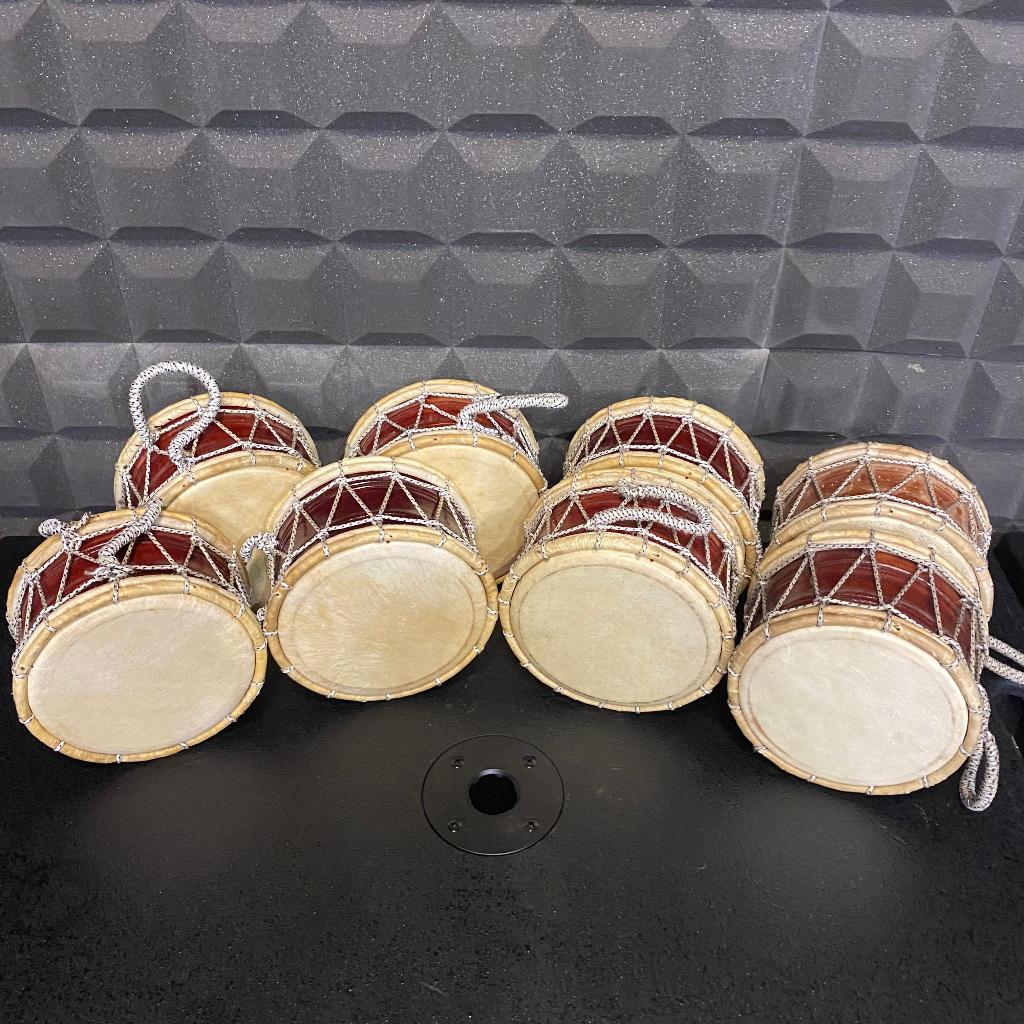 MARAWIS POLOS KECIL 8 IN 1 SET (HARGA 1 SET ISI 8) Marawis Keplak Keprak Kulit 2 Sisi Untuk Qasidah 