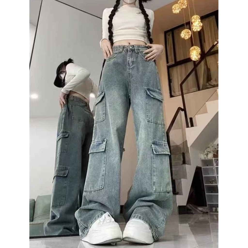 By Alesha 5-10 Tahun Celana Cargo Anak Perempuan Cargo Anak