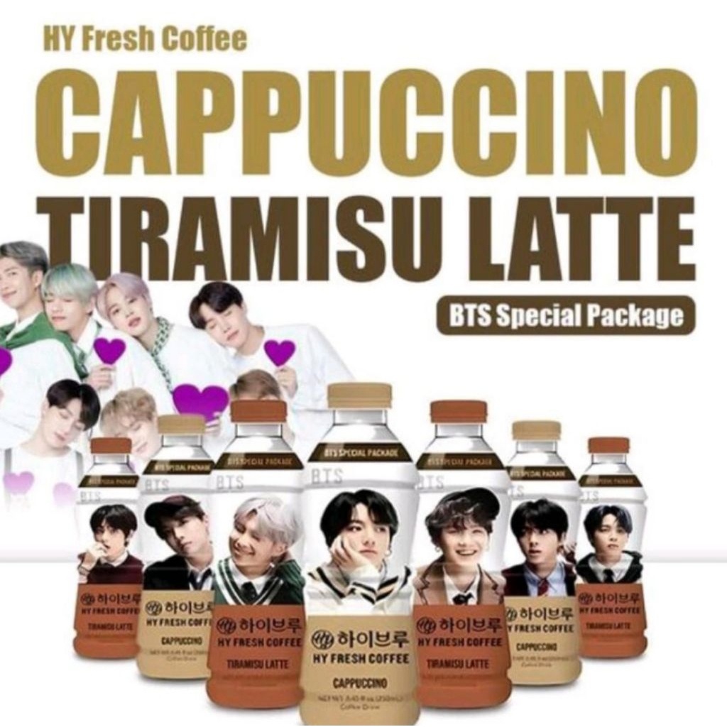 

Hy Coffee BTS Edition Kopi Capucino Latte 250ml x 12pcs