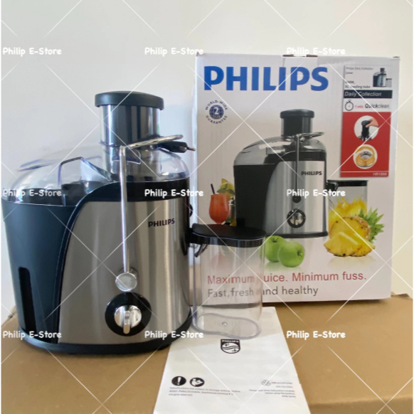 Philips Fruit Juicer Blender HR1866 800W-Slow Juicer 99% Fresh Fruit Juice Blender -350Ml/Philips Ju