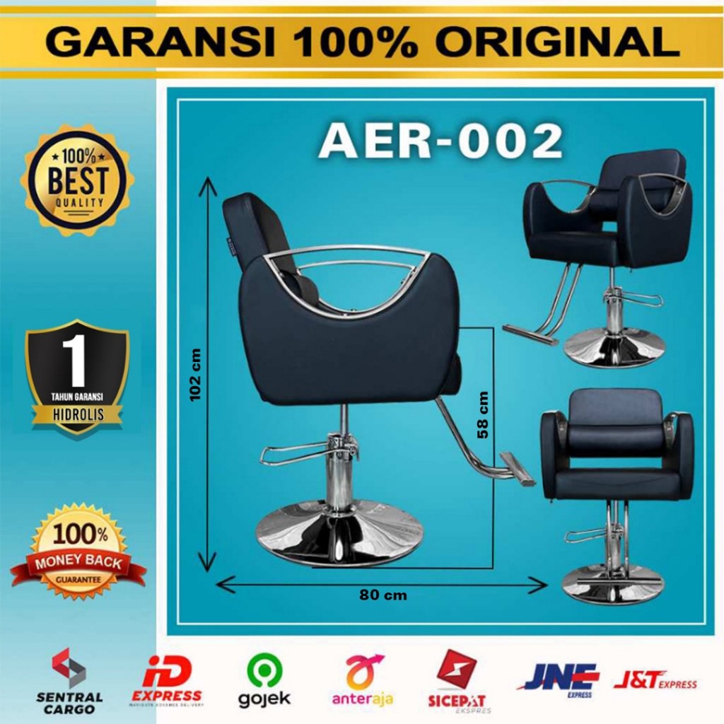 Kursi Hidrolik Tinggi AER-002 Salon Kursi Barber dan Salon Barbershop Chair Furniture Pangkas