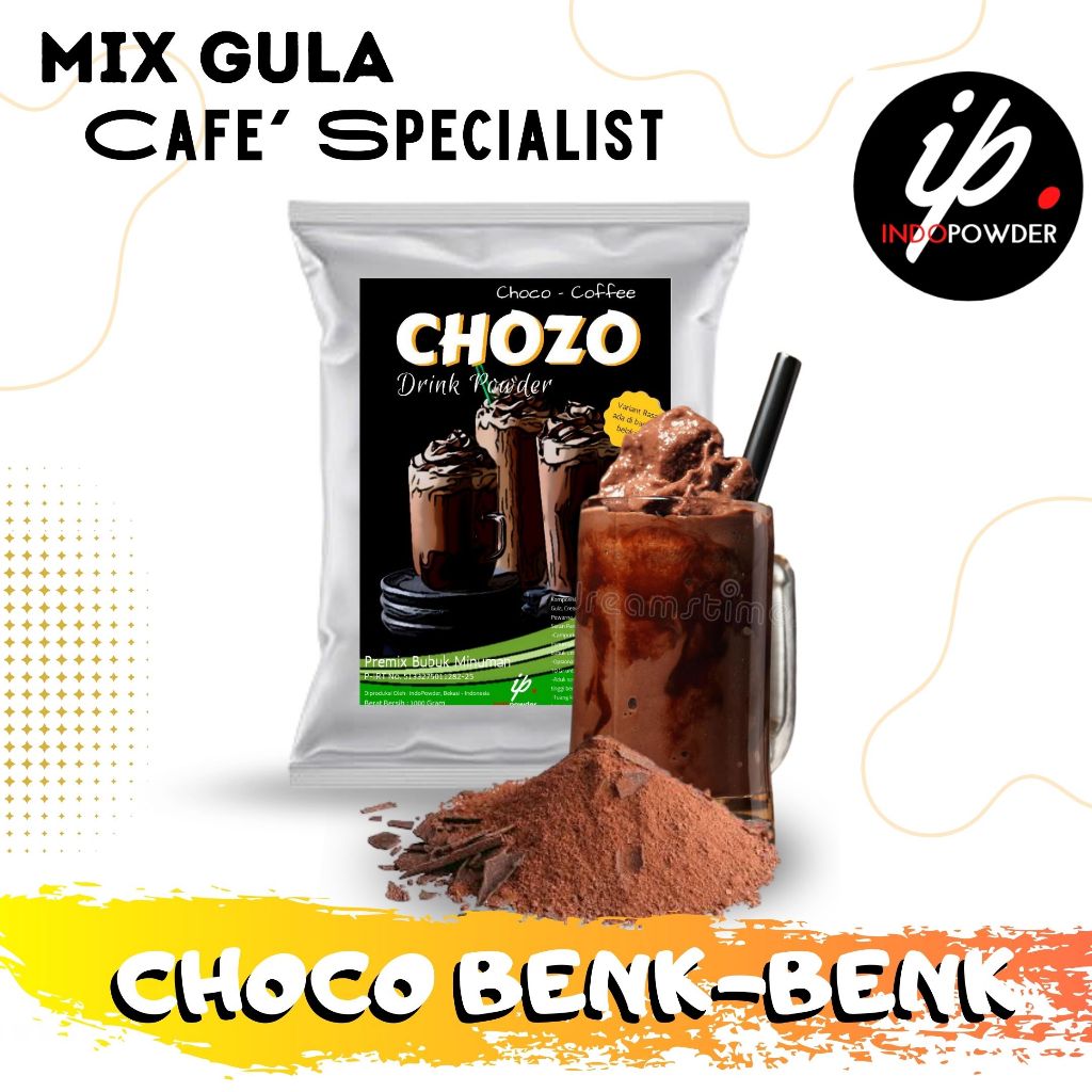 

Indopowder - Bubuk CHOCO BENK-BENK / COKLAT BENK-BENK 1Kg Untuk Cafe, Waralaba dan Minuman Kekinian