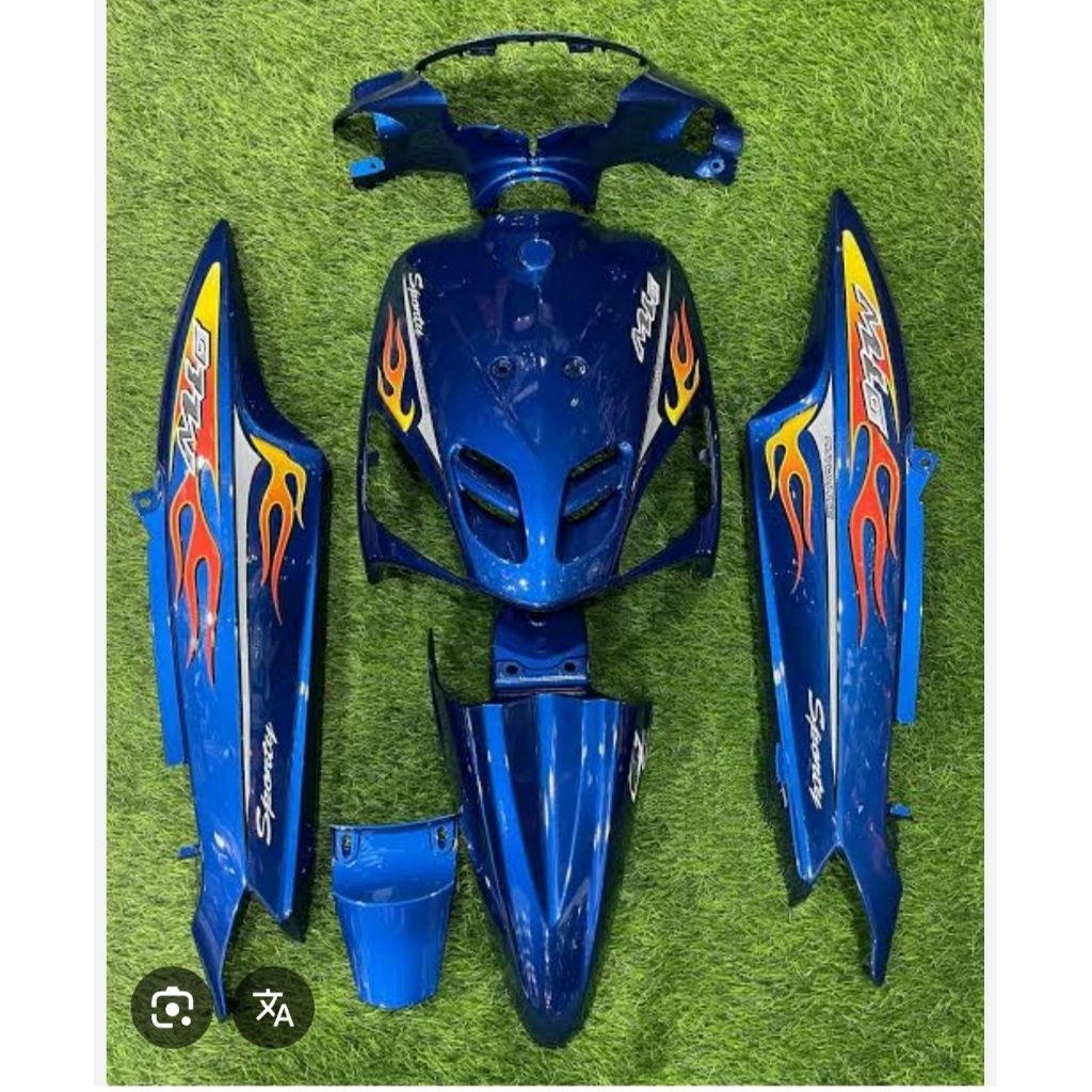 Cover  full set Body mio lama sporty warna biru