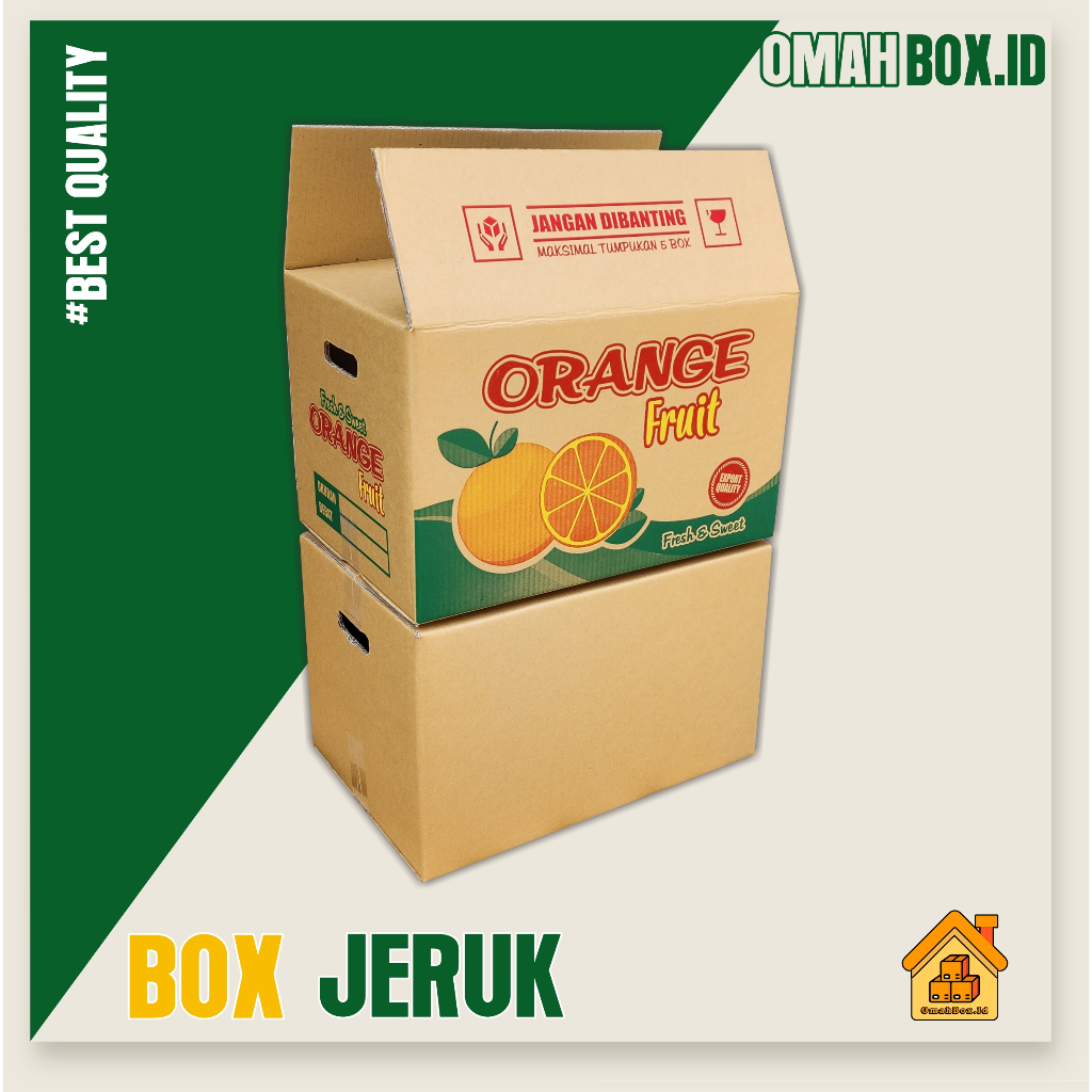 

box buah Jeruk | 48x32x30 cm /double wall tebal/boxbuah/kardusbuah/kardusjeruk/buah