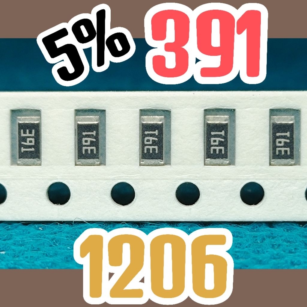 10pcs Chip resistor smd 391 390R 5% size 1206 3216 390ohm 390 ohm