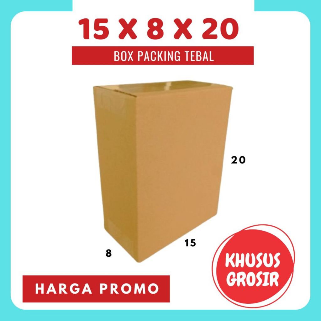 

Kardus 15x8x20 Box A1 Packing Karton Dus Kotak Kemasan Botol Tumblr Jamu Obat Madu DIva Box