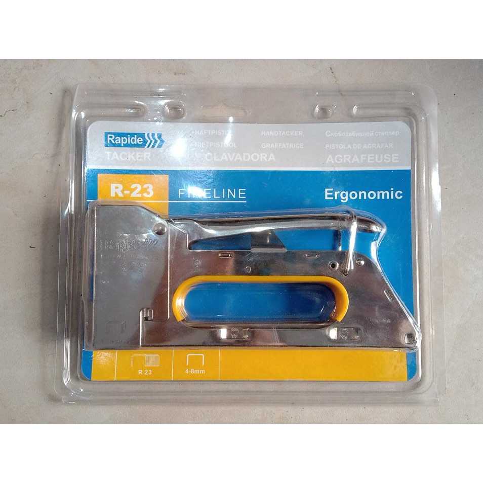

Hektar Tembak Gun Staples Stapler Hand Tacker R-23