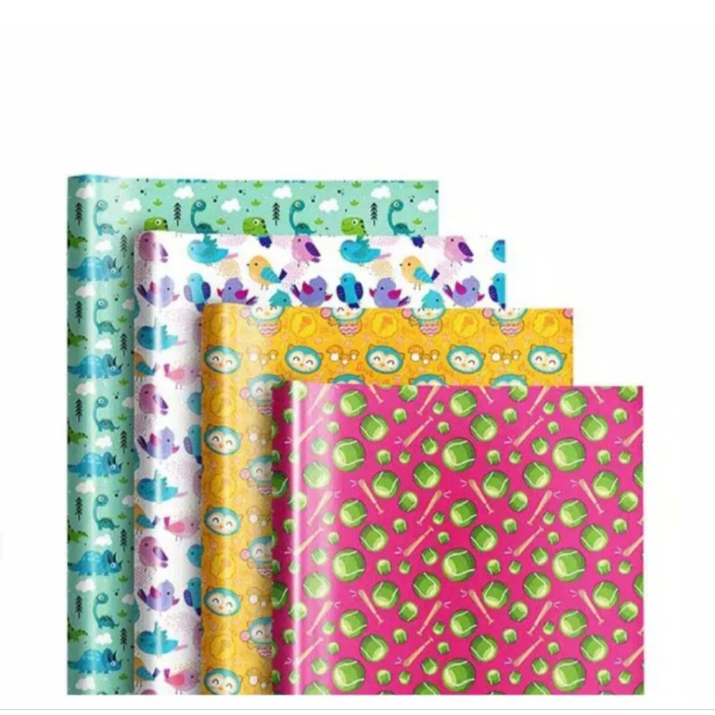 

KERTAS KADO MEREK KIKI MOTIF LUCU DAN INDAH ISI 50 LEMBAR