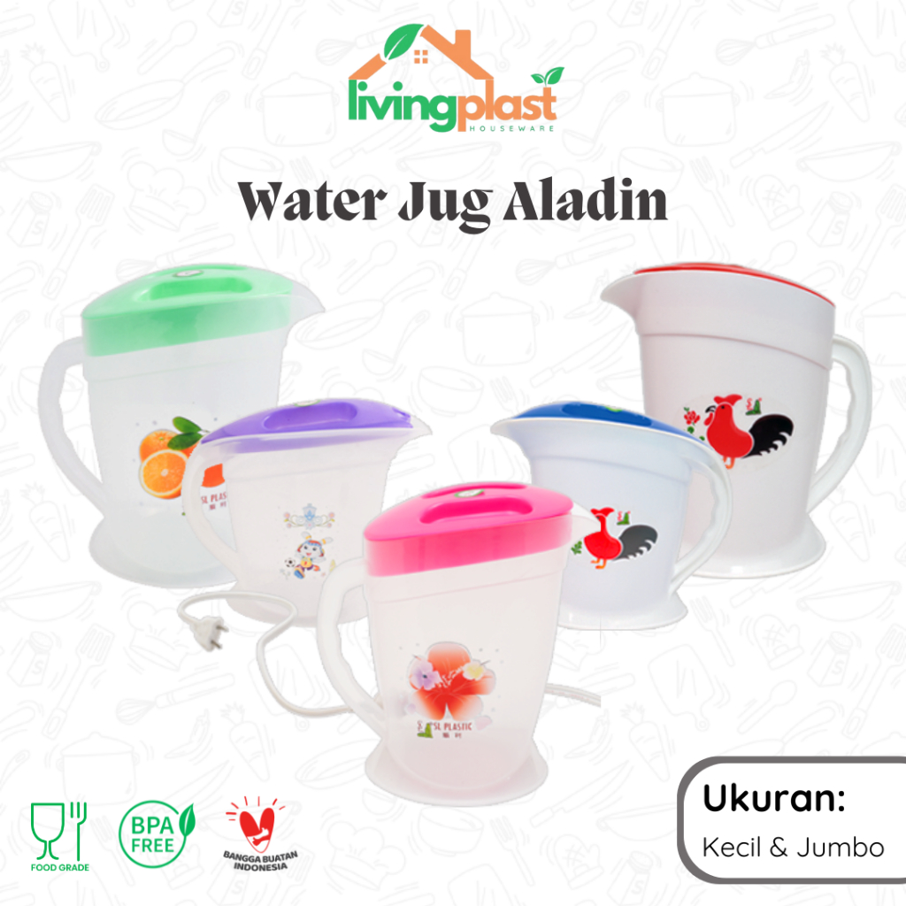 Water Jug Aladin Kecil Jumbo Ayam DX Electric / Pitcher Besar / Water Jug Listrik Elektrik / Teko Ai