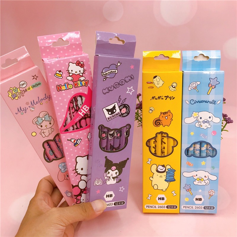 

miss.jojo(12 pcs) Pensil 2B HB Karakter / Pencil Kayu 2B HB Fancy Kartun Lucu