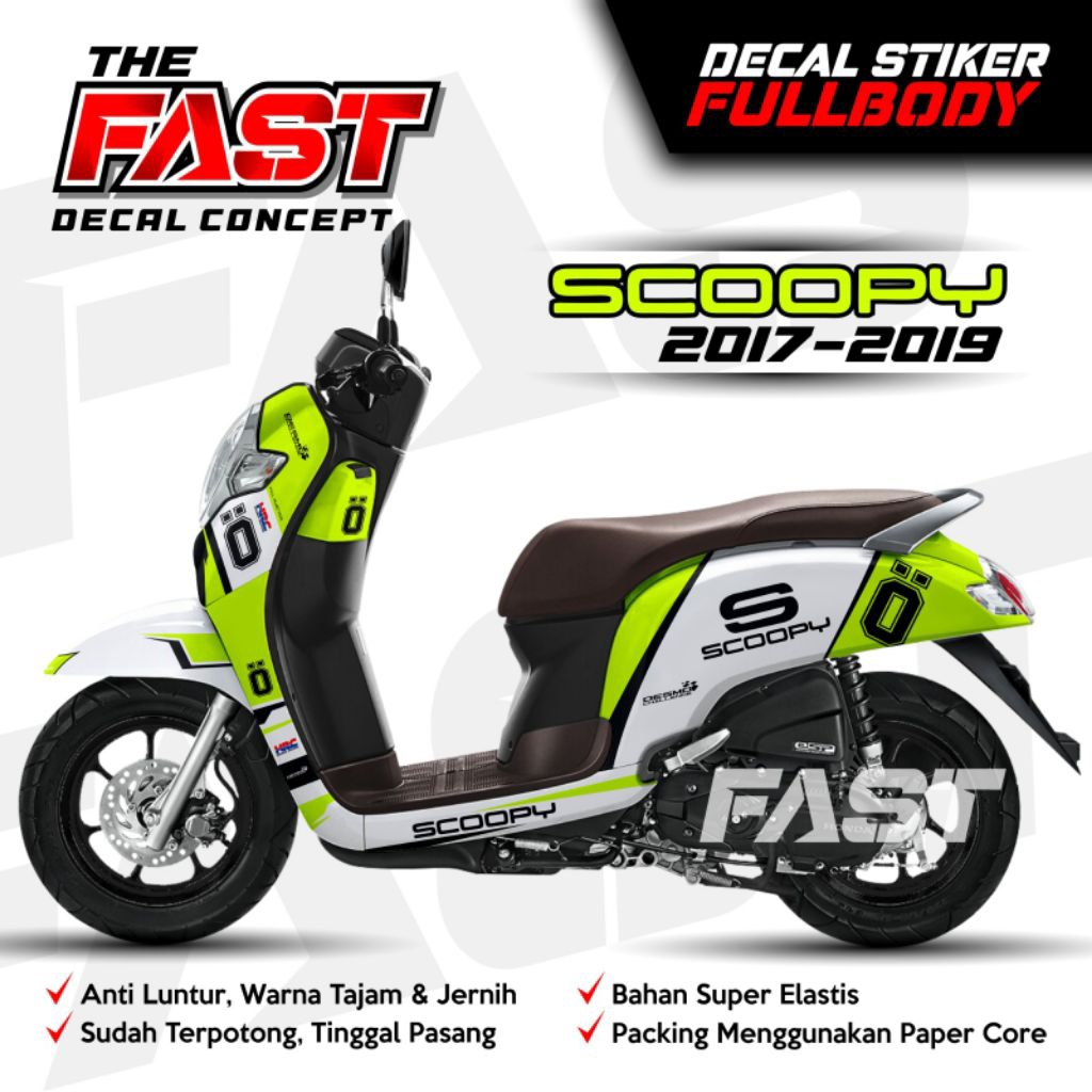 Stiker Decal Scoopy 2017-2019 Full Body sticker Scoopy 2017-2019 full body Striping Honda Scoopy 201