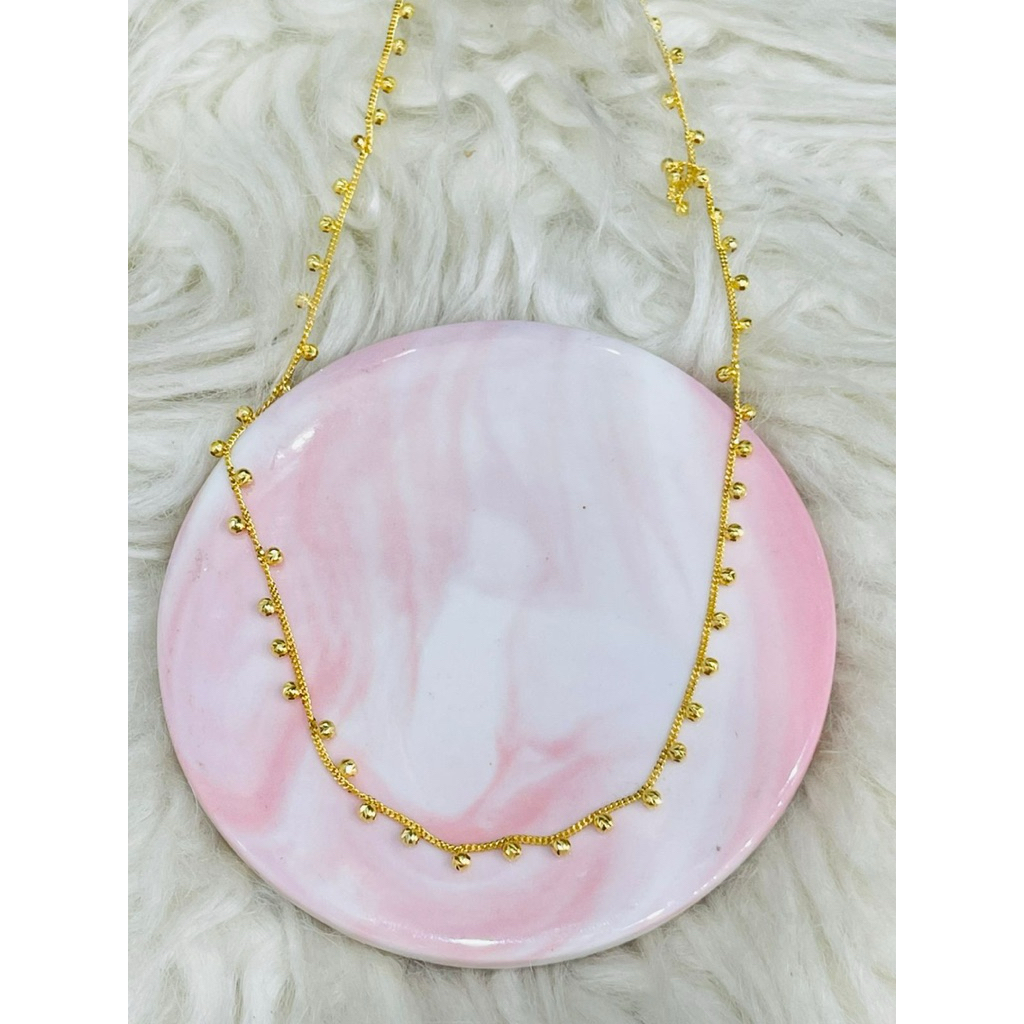 kalung bola bola merica simple terbaru limited emas asli kadar 700