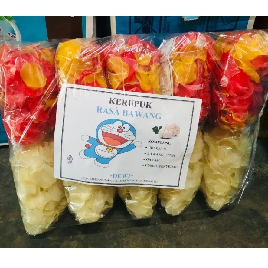 

Kerupuk singkong khas bamban kemasan pack (isi 10pcs)