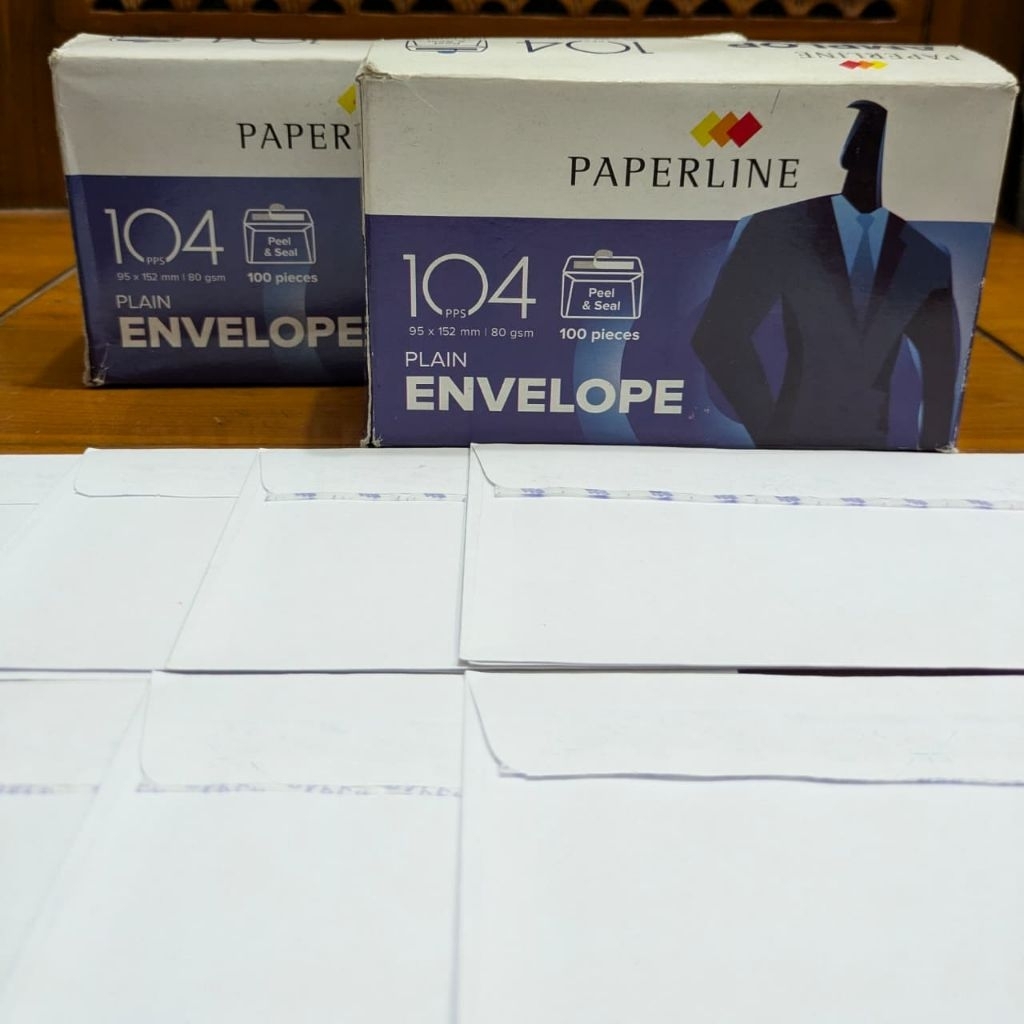 

PAPERLINE Amplop Putih Ukuran Kecil 104 PPS Seal Pengaman/Amplop Uang Ukuran 9.5cmX15.5Cm