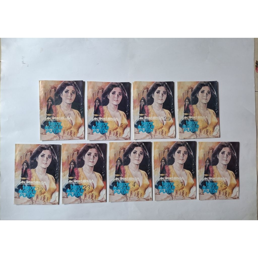 Komik asli silat jadul TEROR MACAN PUTIH jilid 22-30 Tamat (9 jilid / harga perjilid) karya Jan Mint